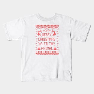 Merry Christmas Animal Kids T-Shirt